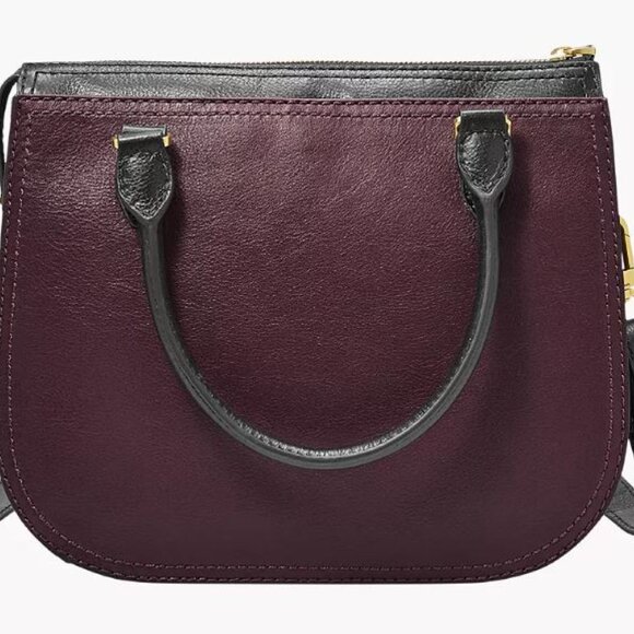 Fossil Ryder Leather Satchel - Fig Colour - Picture 3 of 7